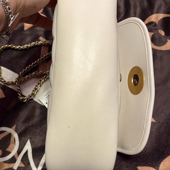 Coach NWT Chalk Quilted Madison Pillow Shoulder Bag - Picture 5 of 16